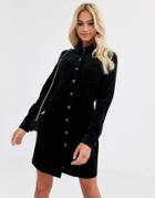 Jdy Cord Button Through Mini Dress