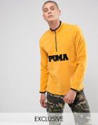 Puma Half Zip Borg Fleece In Yellow Exclusive To Asos 57658302 - Yellow