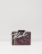 Karl Lagerfeld Glitter Shine Minaudiere Box Bag - Multi