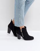 Call It Spring Kokes Black Heeled Ankle Boots - Black