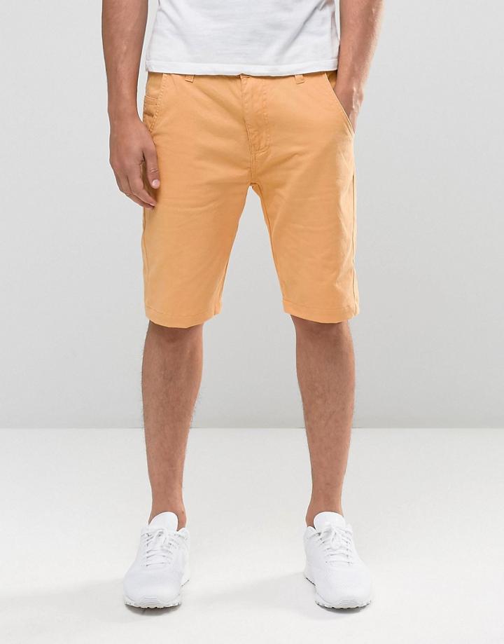 Bellfield Chino In Coral - Orange