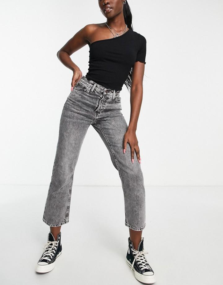 Topshop Dree Jean In Gray