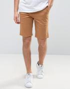 Element Howland Straight Chino Shorts In Rust - Brown