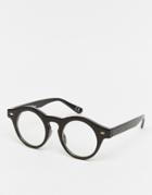 Jeepers Peepers Callum Clear Lens Glasses - Black
