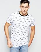 D-struct Sunglasses Print T-shirt - White
