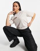 The North Face Fine Boyfriend T-shirt In Beige-gray