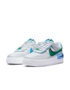 Nike Air Force 1 Shadow Sneakers In Photon Dust/malachite-gray