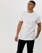 Soul Star Longline T-shirt In White - White