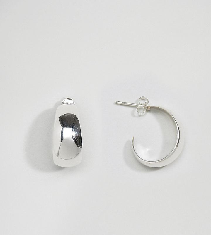 Kingsley Ryan Sterling Silver Half Hoop Earring - Silver