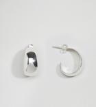 Kingsley Ryan Sterling Silver Half Hoop Earring - Silver