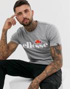Ellesse Prado T-shirt With Large Logo In Gray - Gray