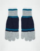 Boardmans Color Block Gloves-blue