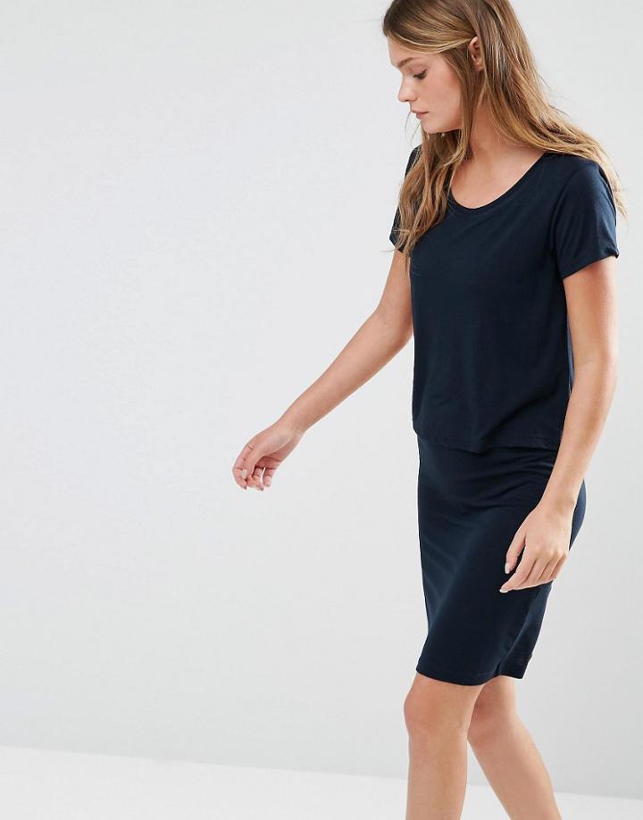 J.d.y Double Layer Dress - Sky Captain