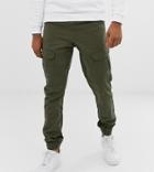 Another Influence Slim Fit Cuffed Cargo Pants - Green