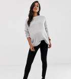 Asos Design Maternity Pull On Jegging In Clean Black With Under The Bump Waistband - Black