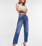 Reclaimed Vintage Inspired The '91 Mom Jeans In Mid Blue Wash-blues