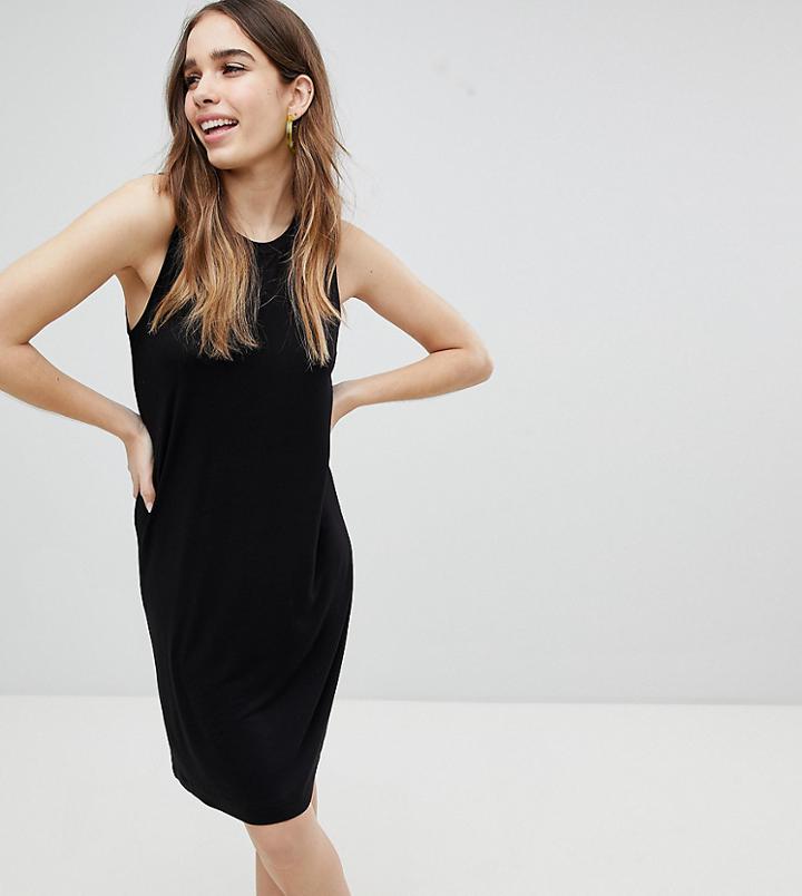 Monki Jersey Sleeveless Mini T-shirt Dress