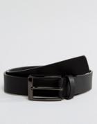 Smith And Canova Leather Belt In Black - Black