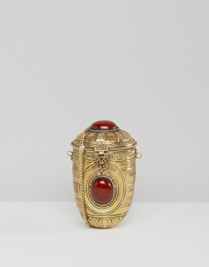 Park Lane Hand Made Egg Mini Bag - Gold