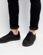 Fred Perry B721 Tricot Sneakers In Black - Black