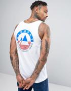 Element Merge Tank Logo Back Print In White - White