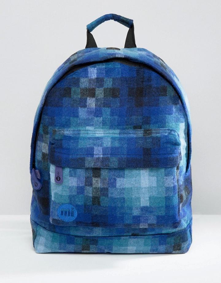 Mi-pac Pixel Check Backpack Blue - Blue