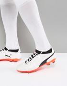 Puma One Football Boots 17.1 Firm Ground In White 10407401 - White