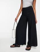 Asos Design Palazzo Pants In Black