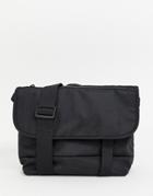 Weekday Mini Messenger Bag In Black - Black