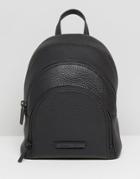 Kendall + Kylie Mini Sloane Pebble Leather Backpack - Black