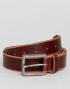 Esprit Leather Belt In Brown - Brown