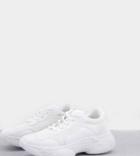 Missguided Chunky Sole Mesh Panel Sneakers In White