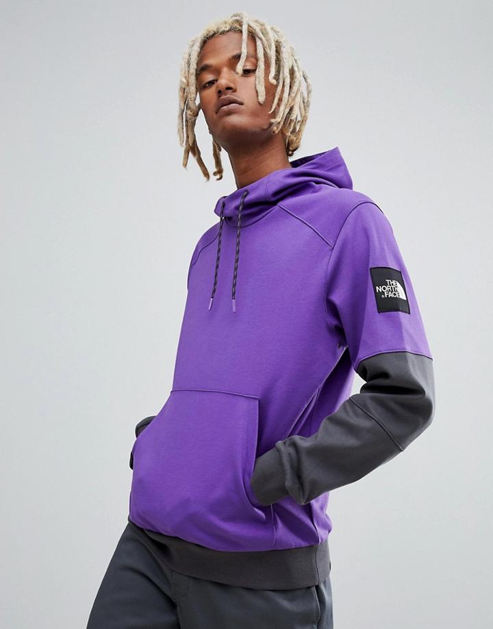 The North Face Fine 2 Box Hoodie In Purple - Purple