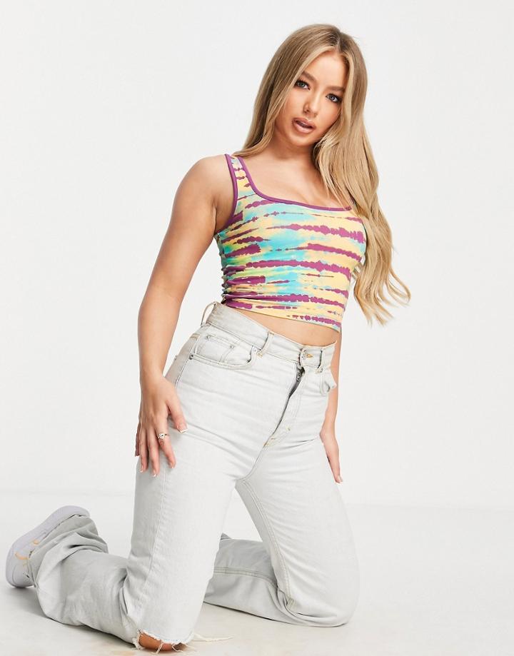 Puma Tank Top In Purple Tie Dye