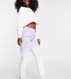Vai21 Ombre Dip Dye Sweatpants In Pastel Blue/lilac - Part Of A Set-multi