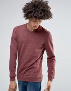 Minimum Fedel Crew Sweatshirt Melange - Red
