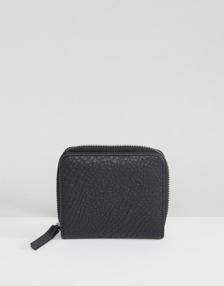 Monki Zip Purse - Black