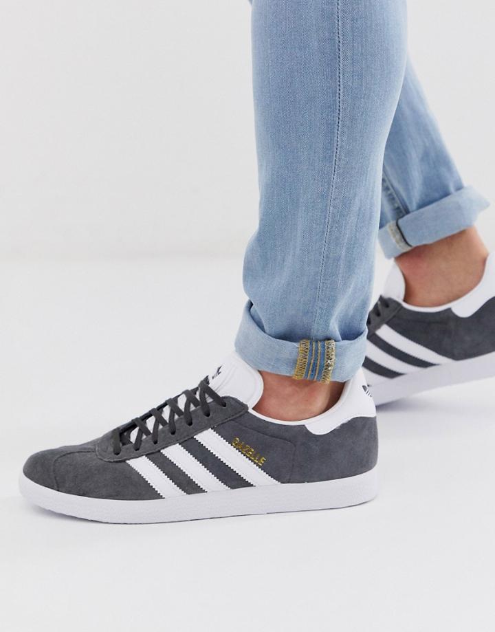 Adidas Originals Gazelle Sneakers In Gray-grey