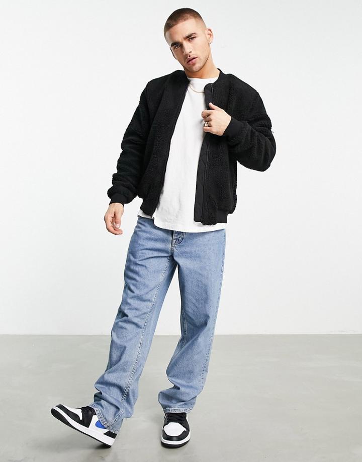 Siksilk Borg Bomber Jacket In Black