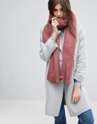 Asos Supersoft Long Woven Scarf - Pink