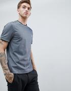 Original Penguin Mercerized Pique Tipped T-shirt Small Logo In Navy - Navy