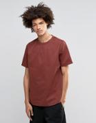 Asos Heavyweight Laundered Woven T-shirt - Tan