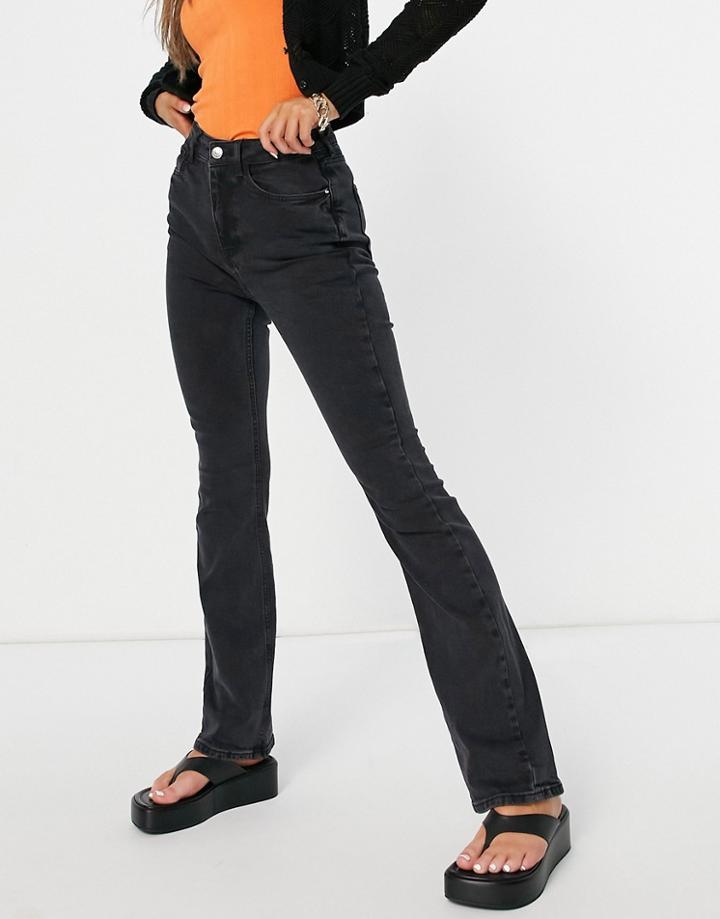 New Look Flare Jeans In Black