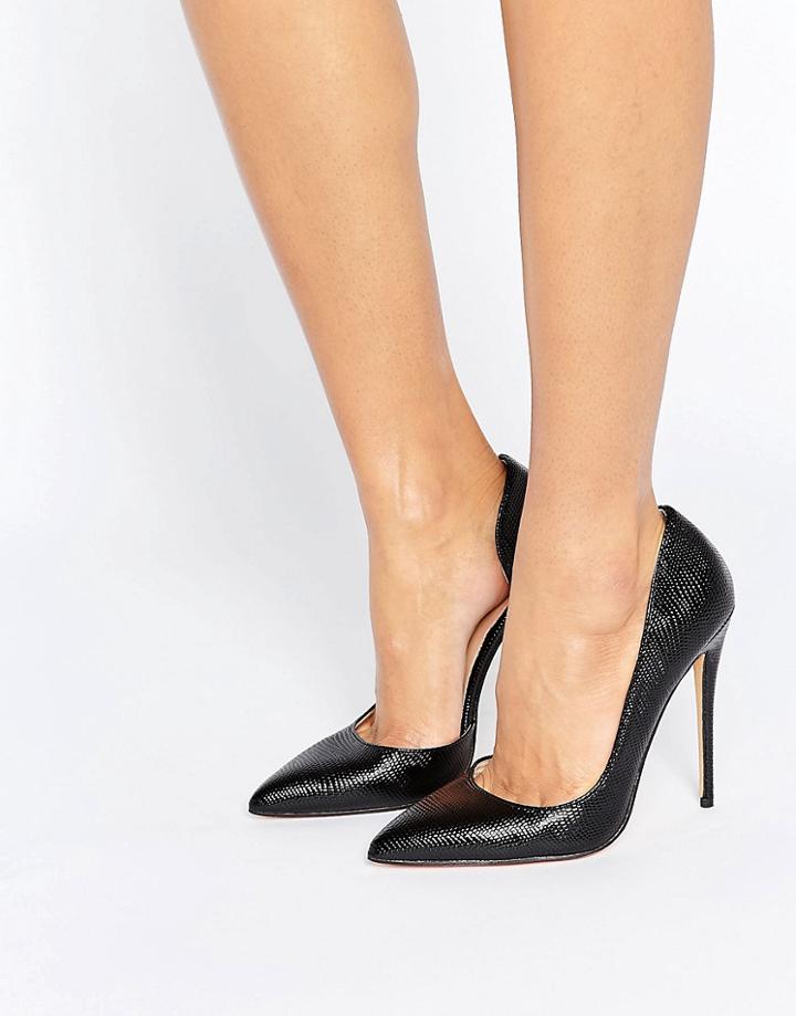 Lost Ink Fifi Black Cut Out Pumps - Black