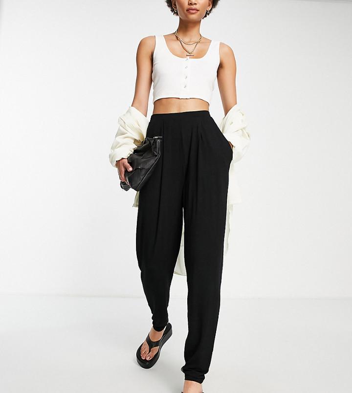 Asos Design Tall Ultimate Peg Pants In Black