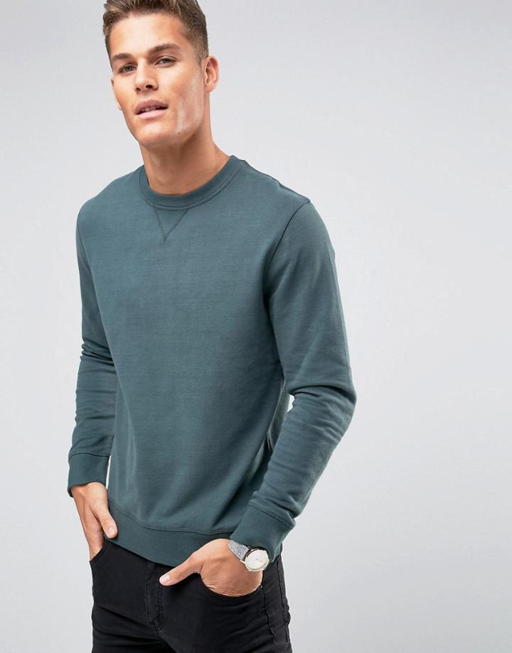 Selected Homme Crew Neck Sweat - Green