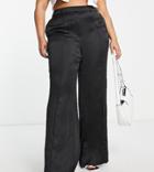 Pretty Lavish Curve Tailored Pants In Black - Part Of A Set