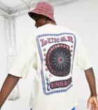 Collusion Oversized T-shirt With Lunar Print In Taupe-neutral