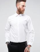 Burton Menswear Slim White Shirt - White
