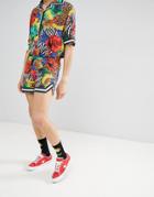 Jaded London Shorts In Tropical Print - Multi
